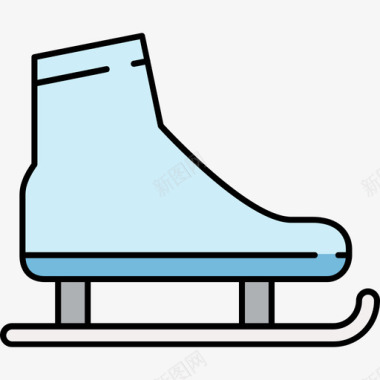 溜冰鞋运动21彩色128px图标图标
