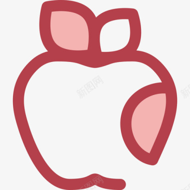 苹果学校红系列2图标图标