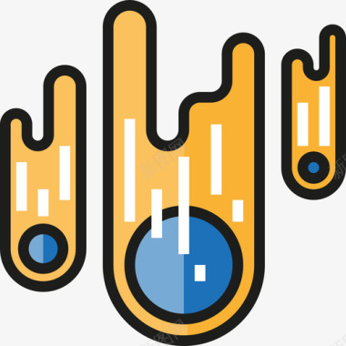 大气宇宙小行星宇宙2线性颜色图标图标