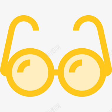 眼镜教育3黄色图标图标