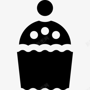 纸杯蛋糕派对元素2填充图标图标