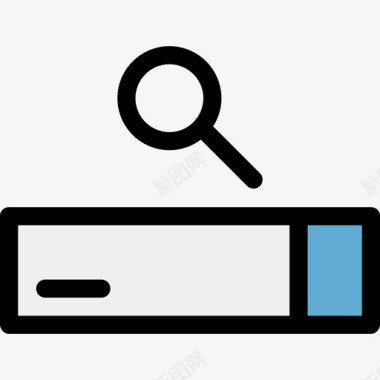 网页界面素材搜索引擎网页界面4线颜色图标图标
