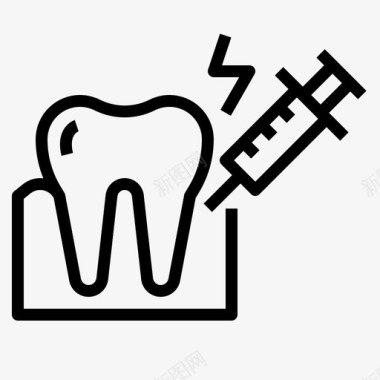 麻醉麻醉牙科医疗图标图标