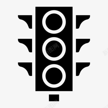 灯光道路标志图标图标
