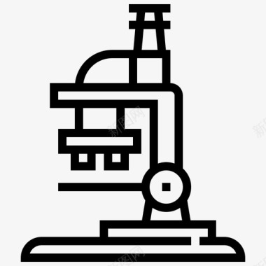 医疗显微镜显微镜检查健康图标图标