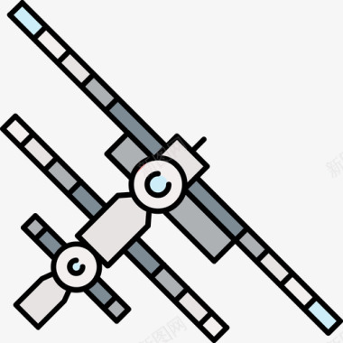 彩色西瓜卫星科学与设备6彩色128px图标图标