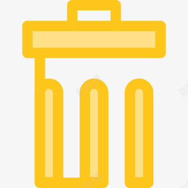 垃圾用户界面10黄色图标图标