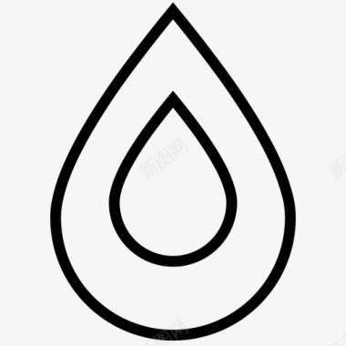 雨水PNG图片重叠水滴血液水滴图标图标