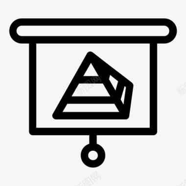 图表办公室三角形图表图标图标