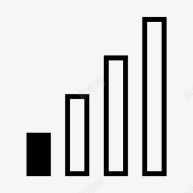 蜂窝格信号强度蜂窝数据连接强度图标图标