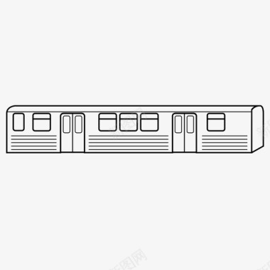 公交地铁标识芝加哥l有轨电车地铁图标图标