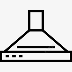排油烟罩抽油烟机罩家具图标线性高清图片