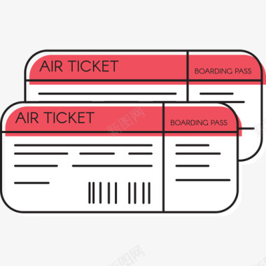机票旅游旅游元素汇编图标图标