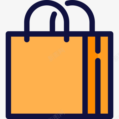 购物商店商业15线性颜色图标图标
