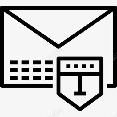 防病毒垃圾邮件防病毒和安全设置线性图标图标