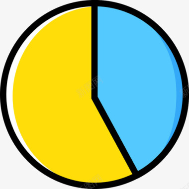 黄色春花饼图搜索引擎优化和分析2黄色图标图标