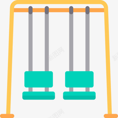 童年风筝童年游乐场4公寓图标图标