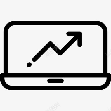笔记本鼠标笔记本电脑银行3线性图标图标