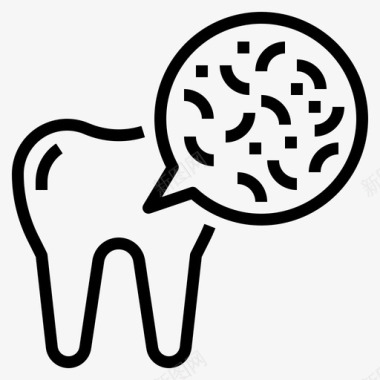 细菌细菌牙科医疗图标图标