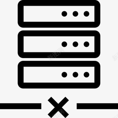 托管服务器机架服务器断开连接数据库托管图标图标