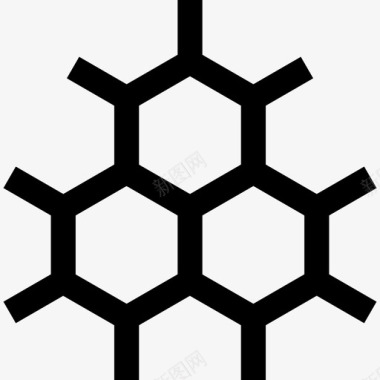 分子实验室装置线性图标图标