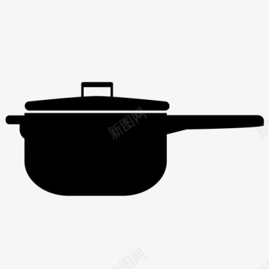 平底锅平底锅厨师食物图标图标