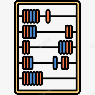 背着算盘算盘商业办公用品图标图标