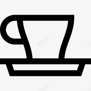 意式浓缩咖啡6号咖啡厅直线式图标图标