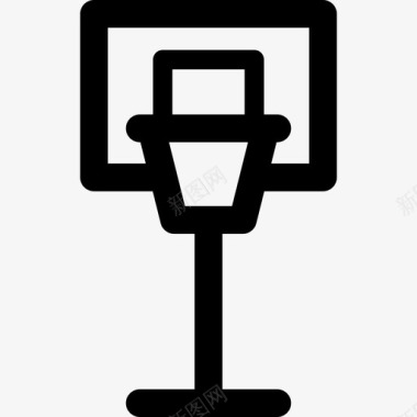 篮球套圈直线型图标图标