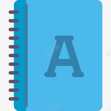 商务设计元素笔记本教育元素3扁平图标图标