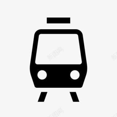 地铁和公交轻轨铁路地铁图标图标