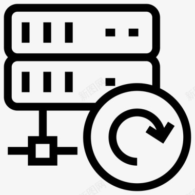 大型拍卖会服务器刷新数据中心数据库图标图标