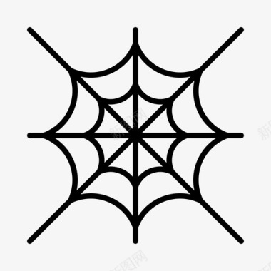 蜘蛛网风俗万圣节图标图标