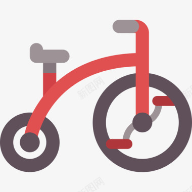 自行车婴儿标志元素平板图标图标
