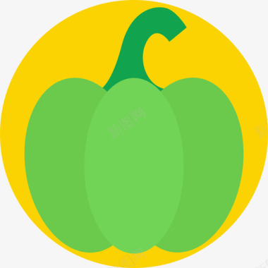 食物南瓜食物9平的图标图标