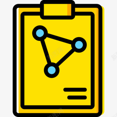 记事本科学9黄色图标图标
