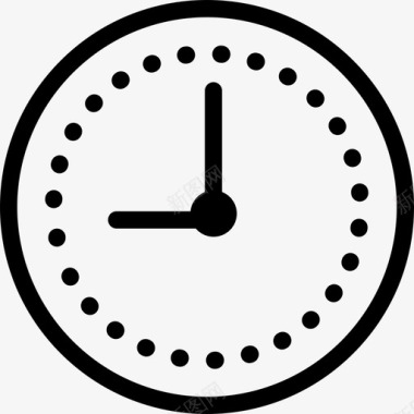 时钟商务3线性图标图标