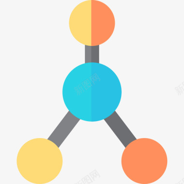化学水分子化学2扁平图标图标