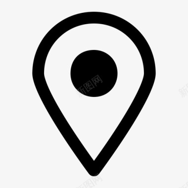 简约扇叶icon_location_wirefr图标