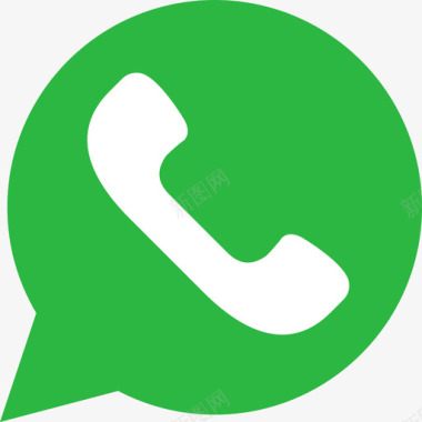 巴西标志Whatsapp对话资产扁平图标图标