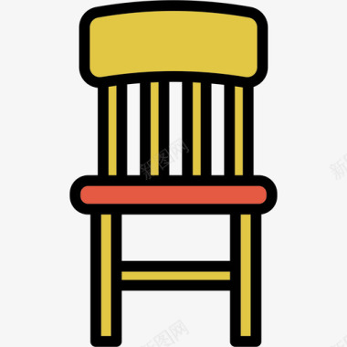 椅子线性颜色管家元素线性颜色图标图标