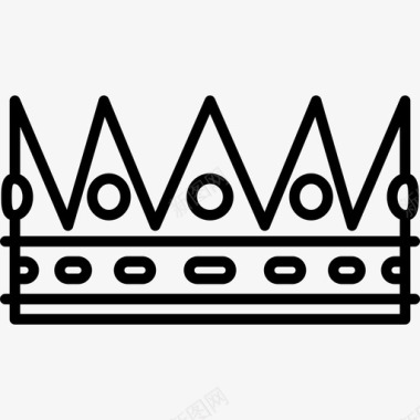 皇冠中世纪偶像系列直纹图标图标