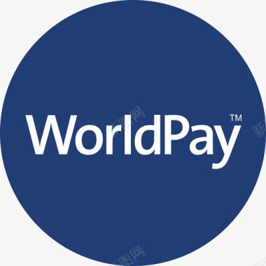 圆形树叶Worldpay支付网关圆形扁平图标图标