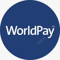 支付网关Worldpay支付网关圆形扁平图标高清图片