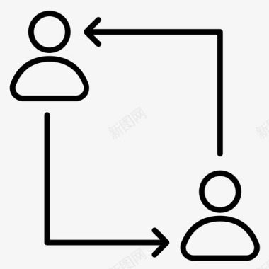 大写字母P点对点计算机连接图标图标