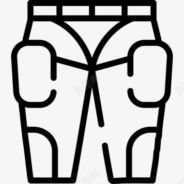 长裤运动型10直线型图标图标