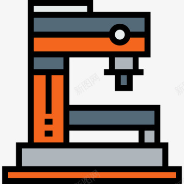 工业工业机器人工厂机械4线颜色图标图标