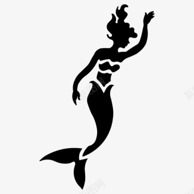 美人鱼海之女神话图标图标