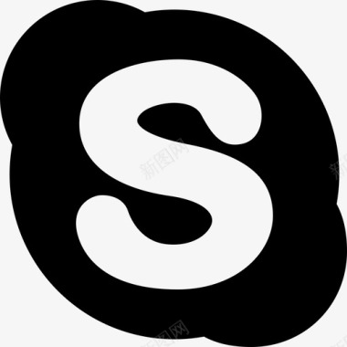 社交Skype社交媒体5填充图标图标