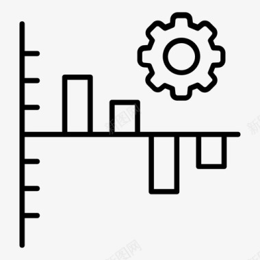 图表条形图细图表图标图标